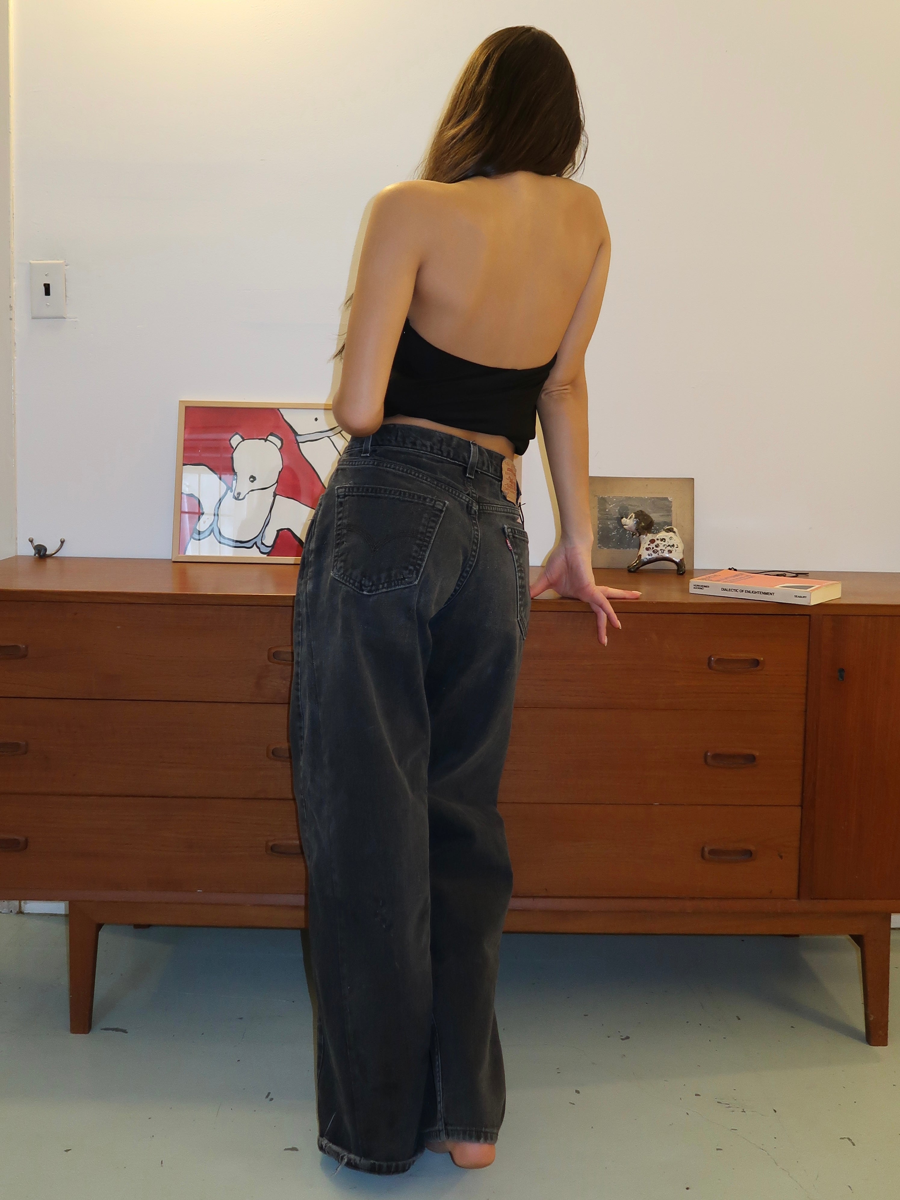 90s Trouser Jean in Black