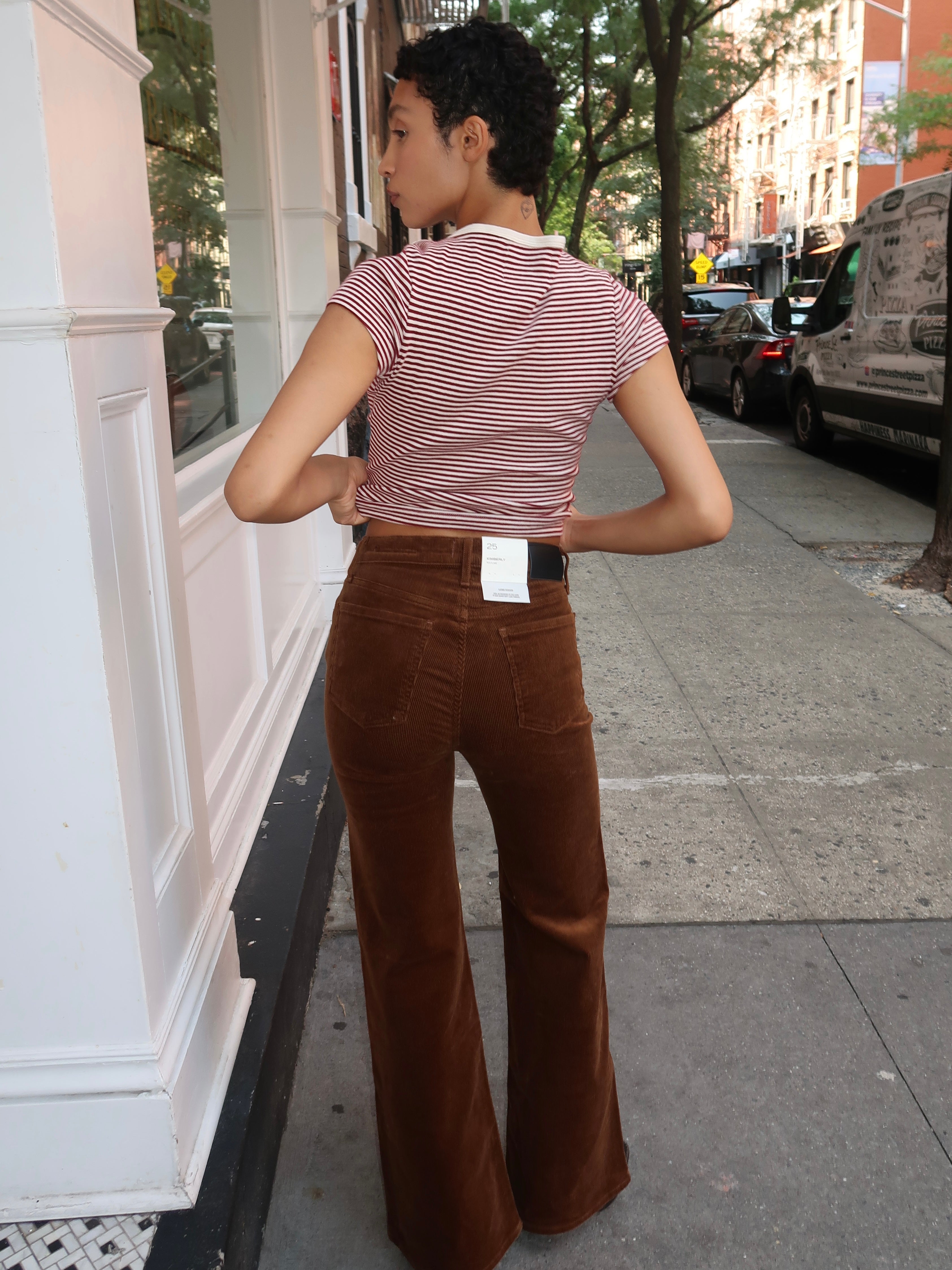 Kimberly 70's Flare in Corduroy Manuka