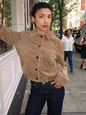 Lola Eve Bomber in Amber