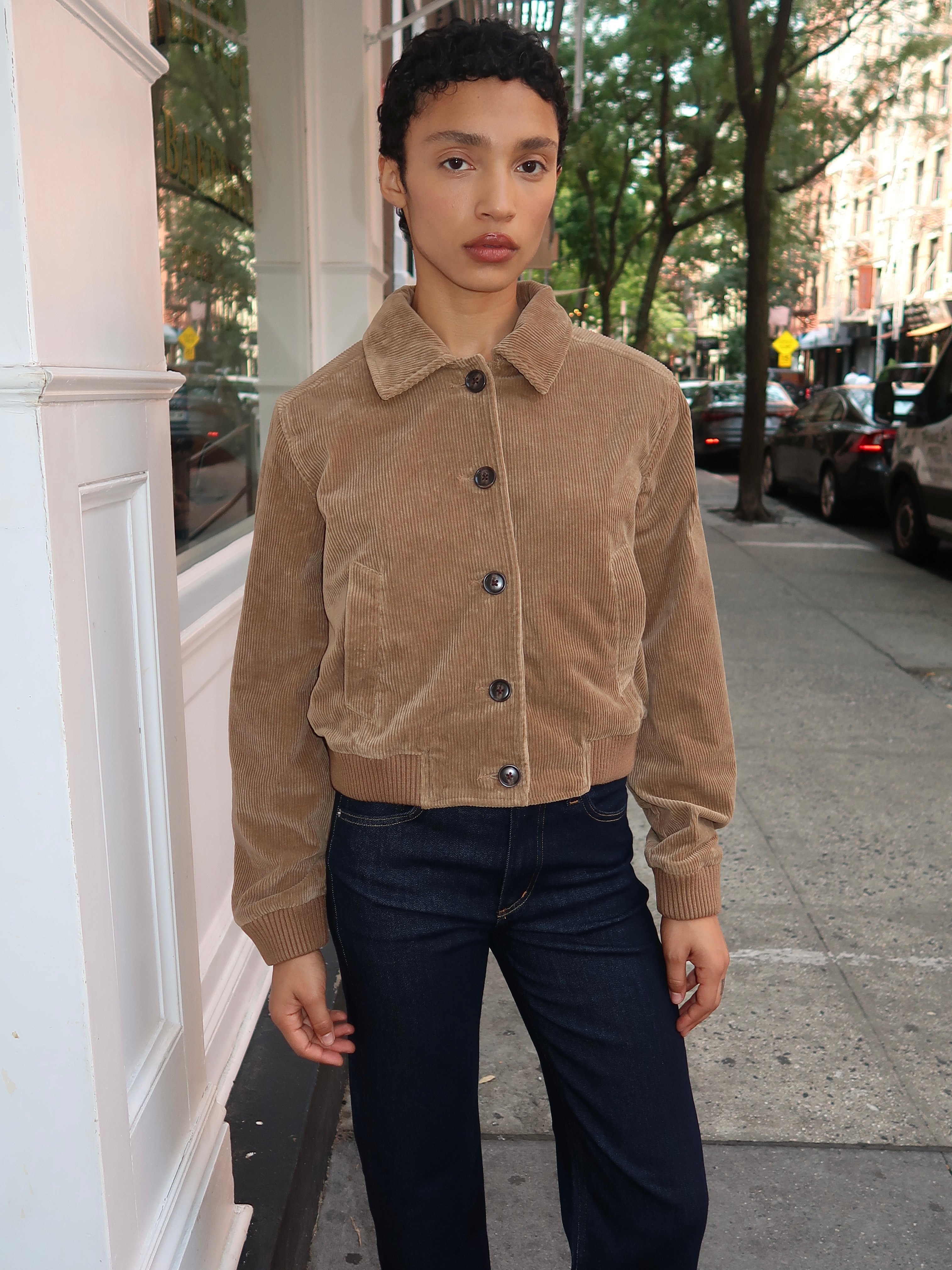 Lola Eve Bomber in Amber