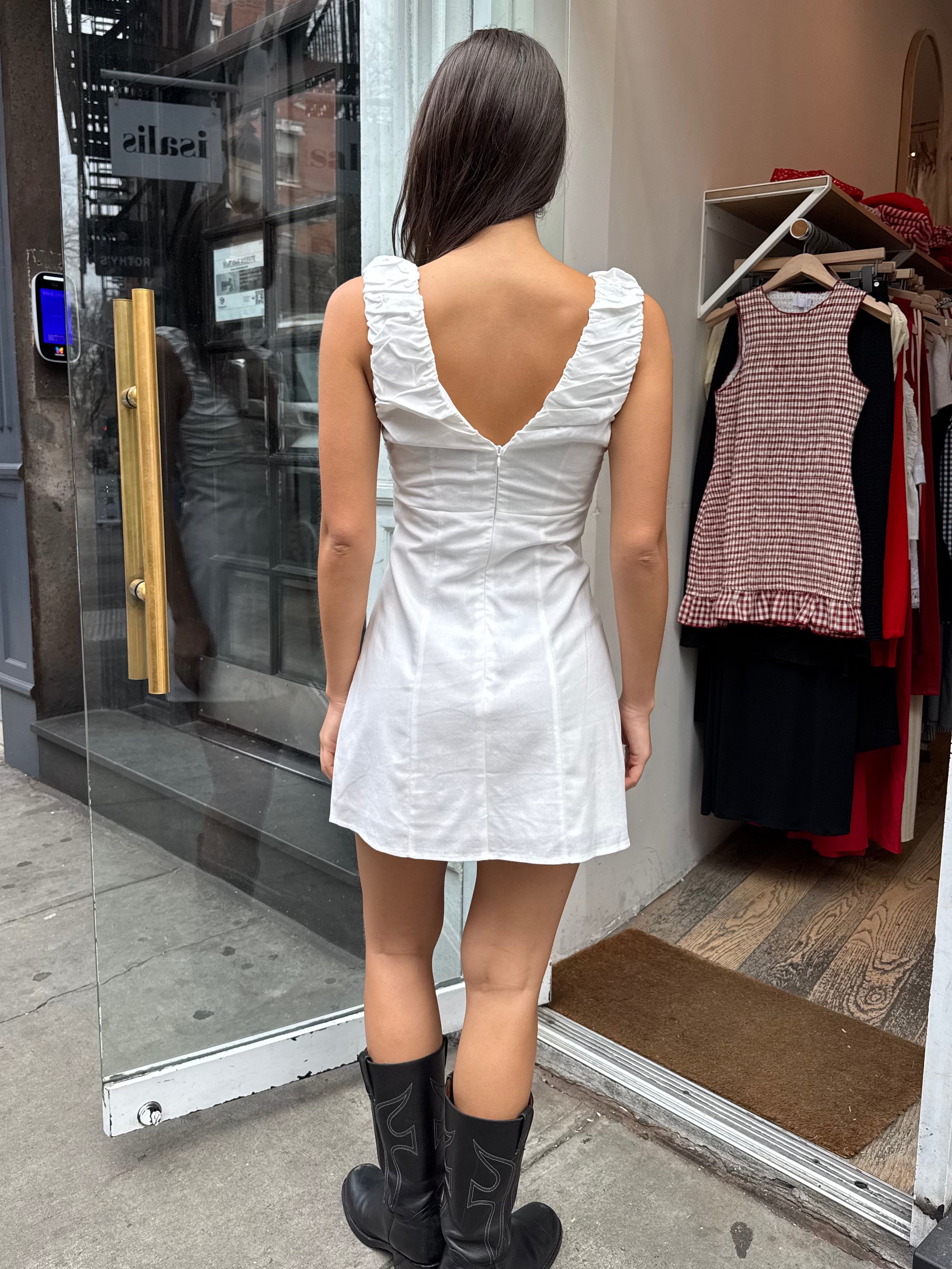 Tanya Mini Dress in White