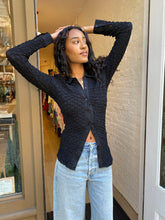 Load image into Gallery viewer, Gloria Ruched Top in Black
