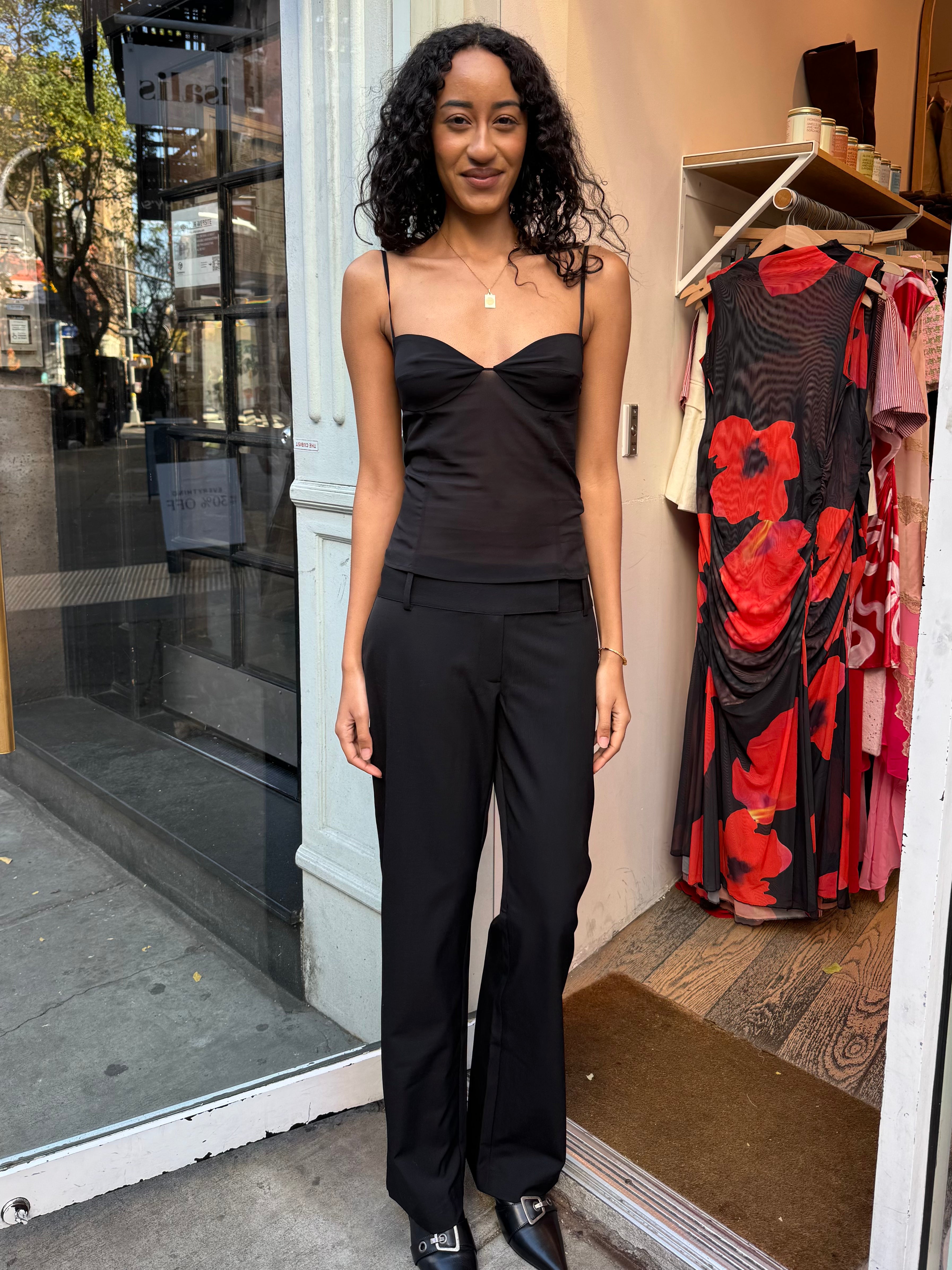 90s Relaxed Pants in Black