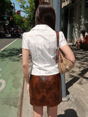 Arlie White Short Sleeve Shirt