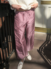 Taffeta Drawstring Cargo Pant in Bell Pepper