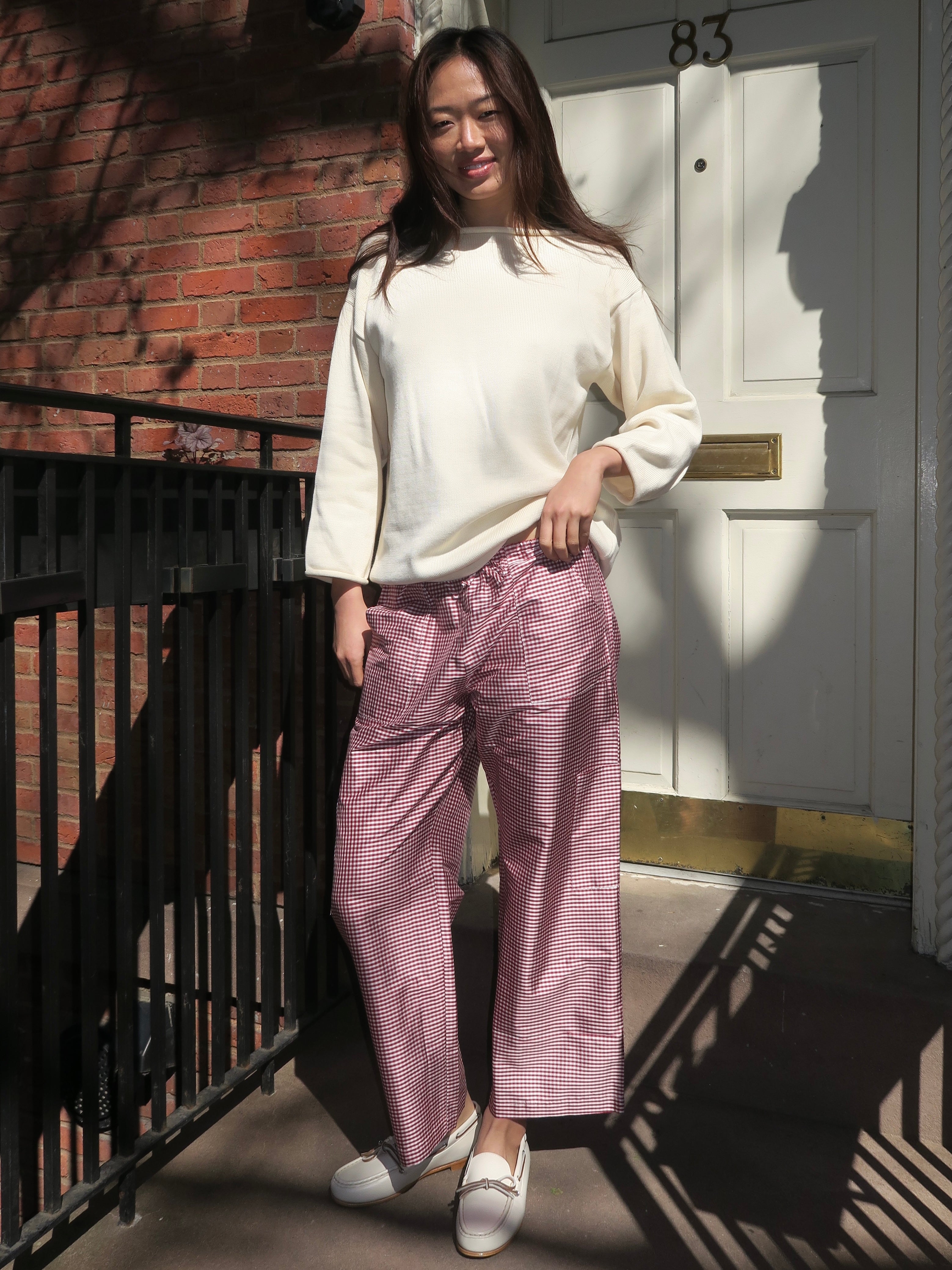 Taffeta Drawstring Cargo Pant in Bell Pepper