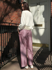 Taffeta Drawstring Cargo Pant in Bell Pepper