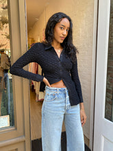 Load image into Gallery viewer, Gloria Ruched Top in Black
