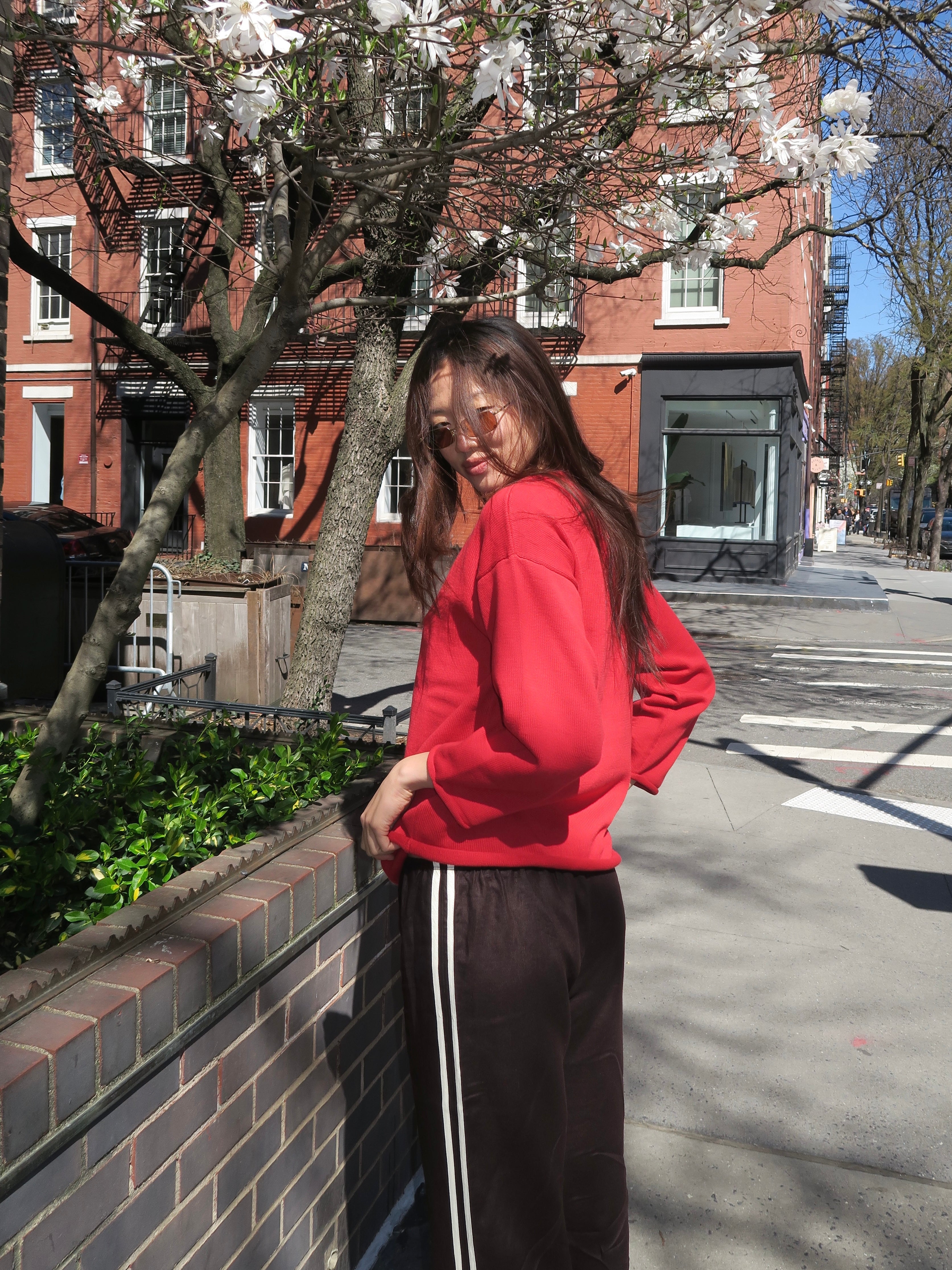Boat Neck Sweater in Bell Pepper