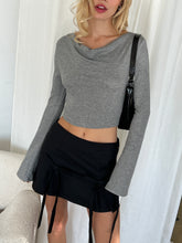 Load image into Gallery viewer, Nix Cowl Neck Top in Grey
