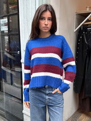 Adina Everyday Sweater in Azure Claret