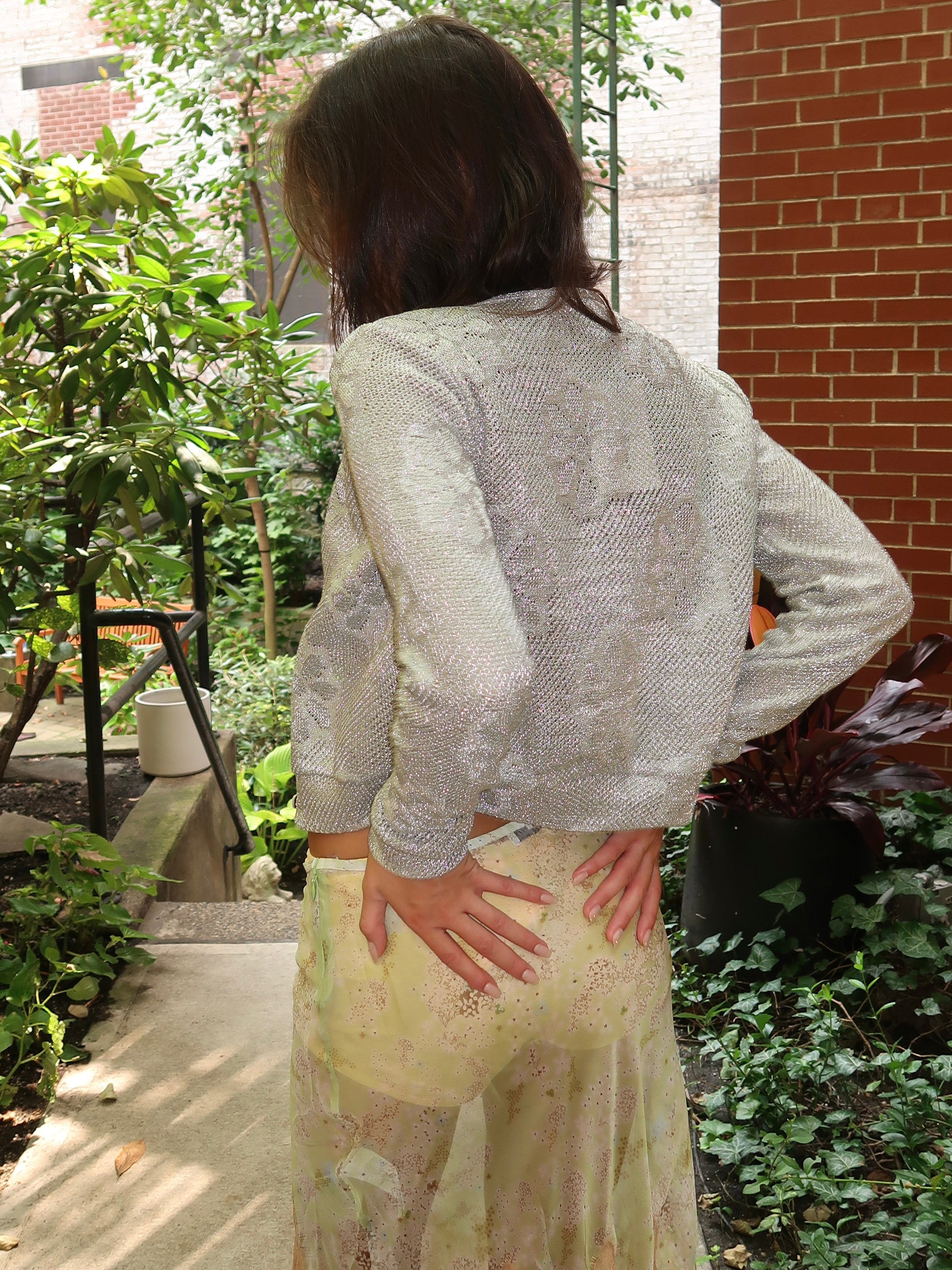 Poli Cardigan in Silver