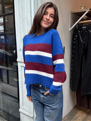 Adina Everyday Sweater in Azure Claret