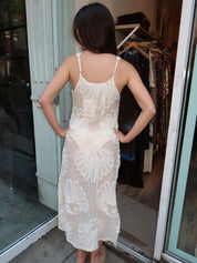 Seashells Applique Dress in Ivory