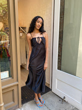 Load image into Gallery viewer, Besse Cut Out Silky Dress in Night
