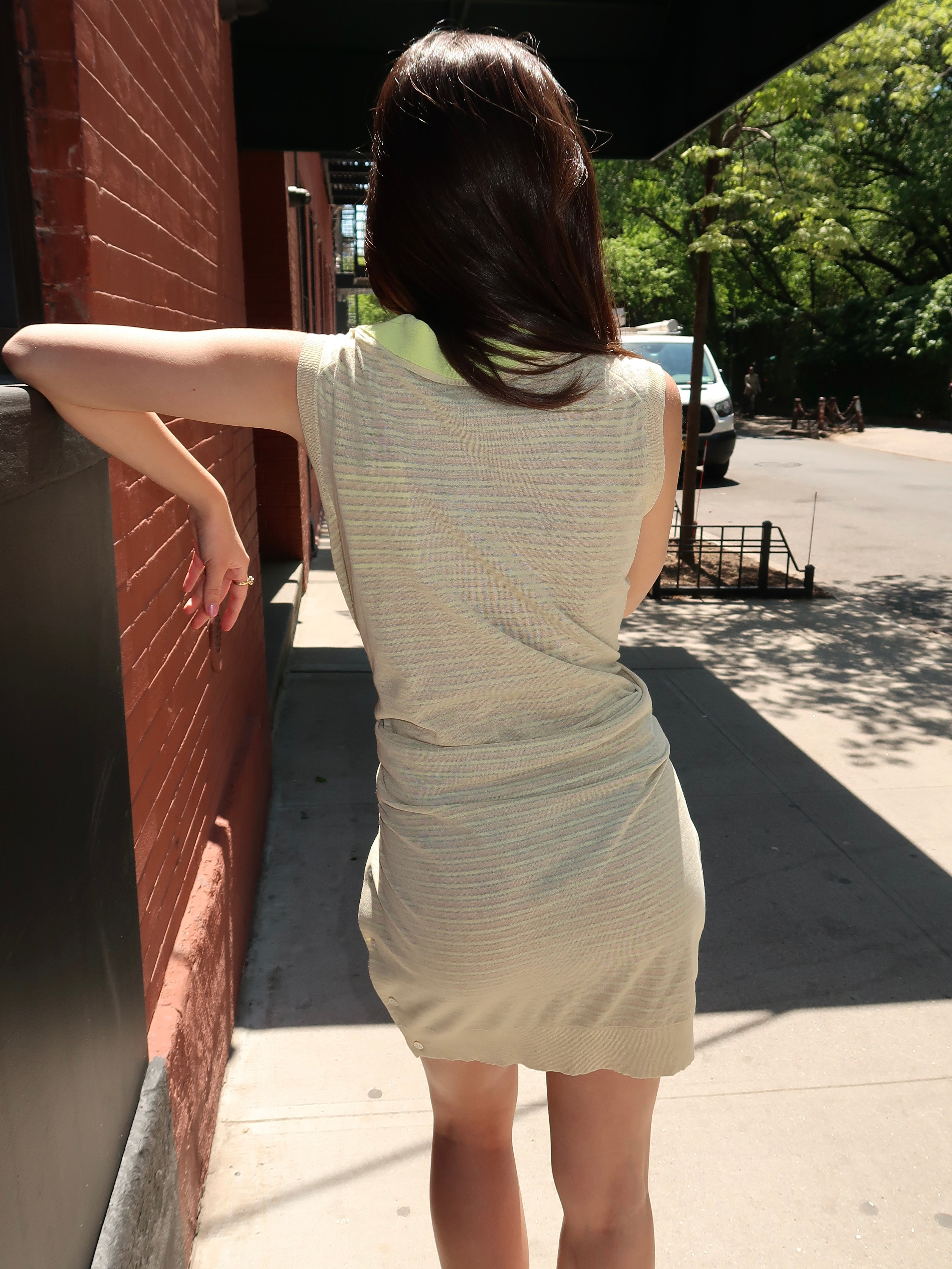 Nila Dress in Multicolor Stripe