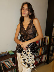 Mini Shirley Bag in Black Dots