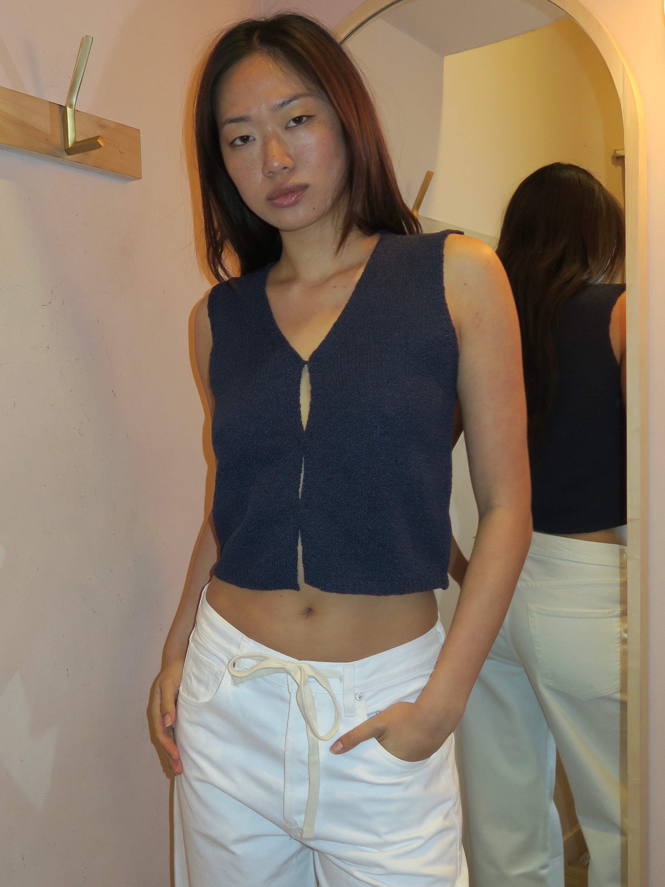 Amaya Knit Vest in Eclipse