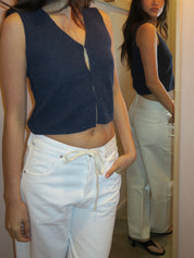 Amaya Knit Vest in Eclipse