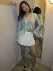 Naya Pleated Skort in Ivory