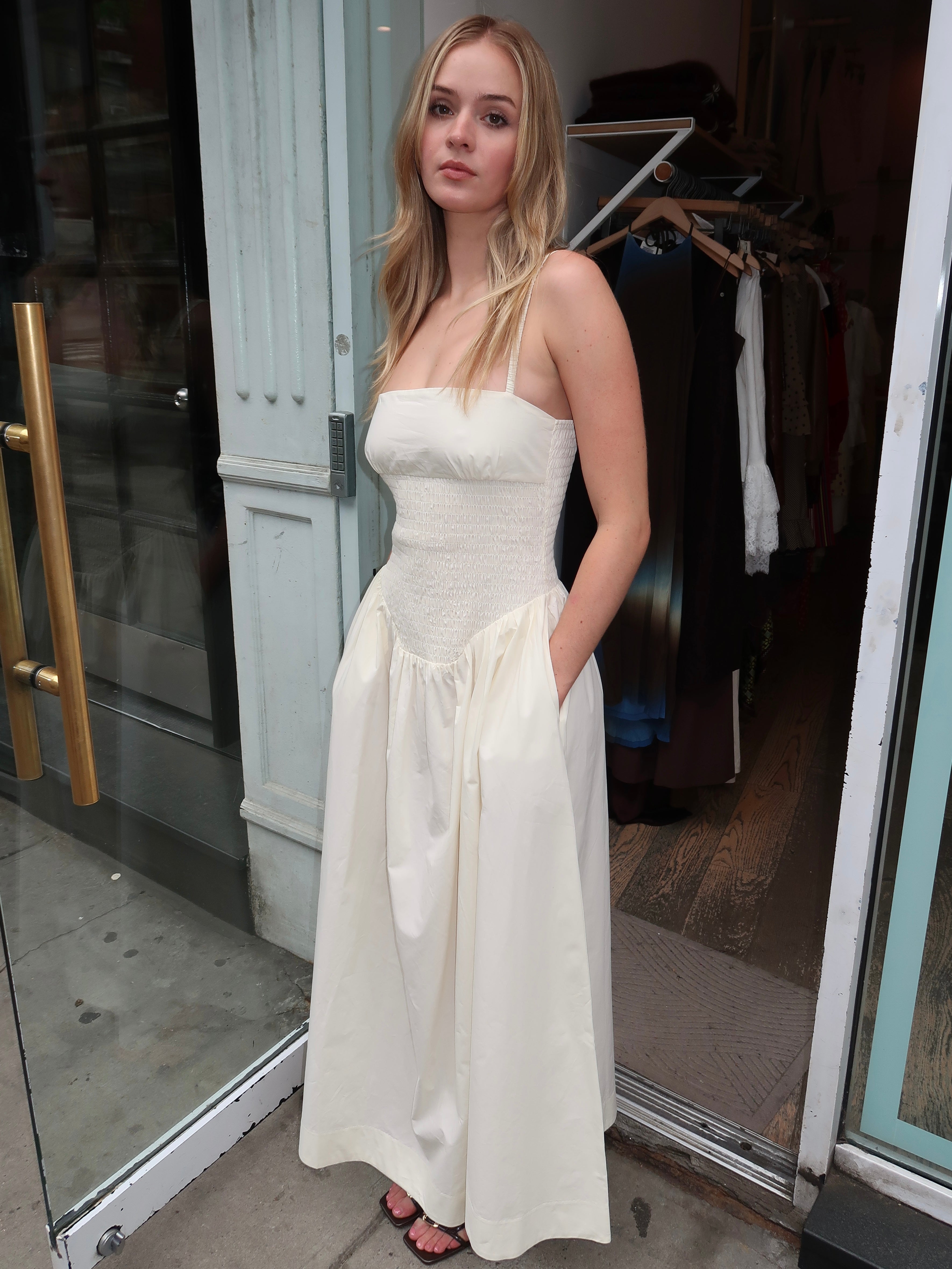 Marceline Maxi Dress in Cream