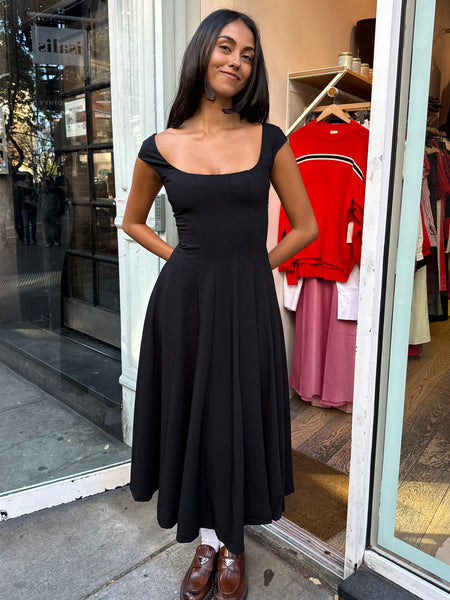 Leila Dress in Black – Isalis