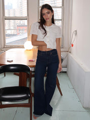 Izzy Mid Rise Wide Leg in Tristesse