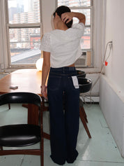 Izzy Mid Rise Wide Leg in Tristesse