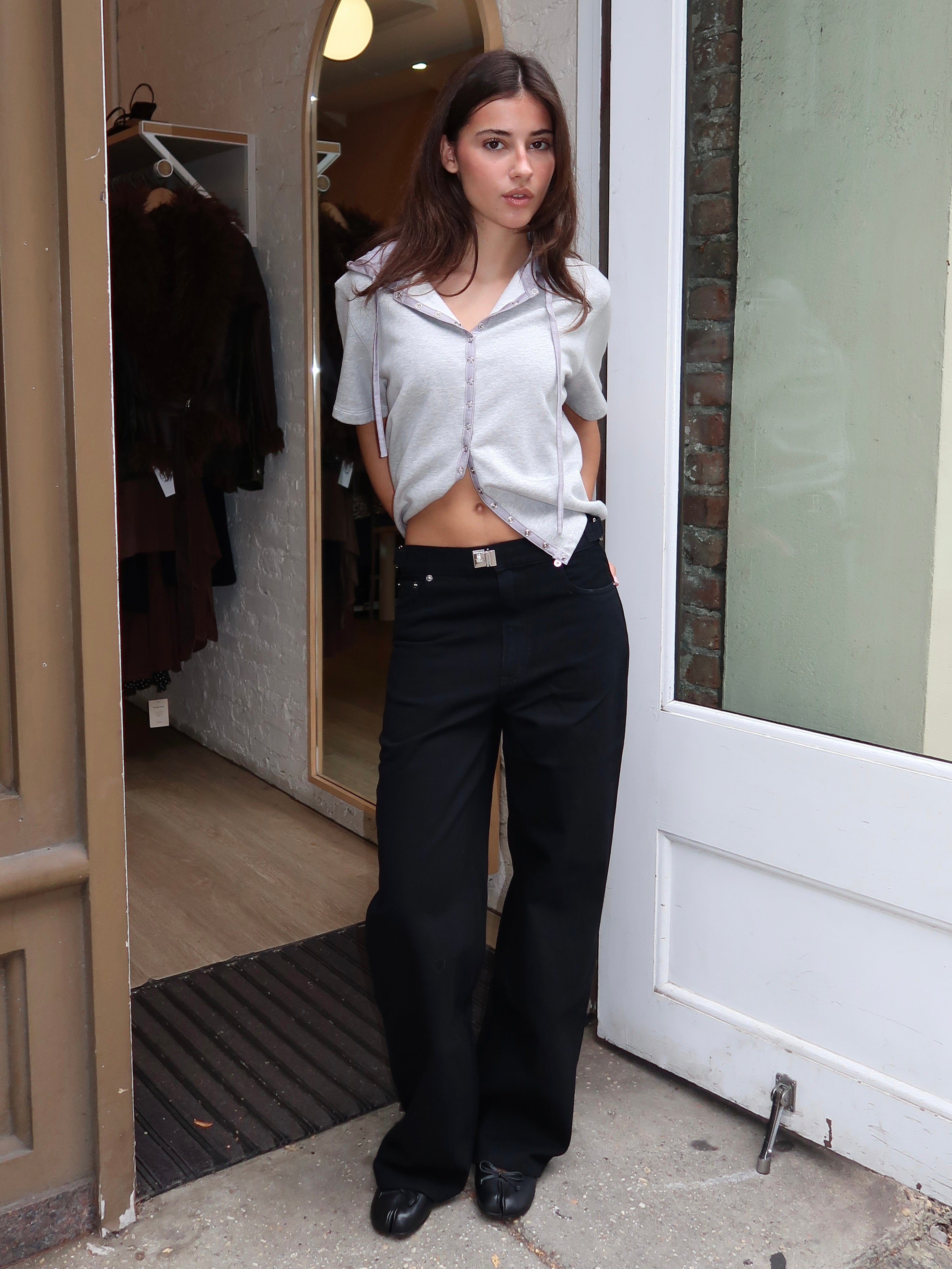 Buckle Jean in Black