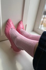 Her Socks Modal Lurex in Sparkling Rose