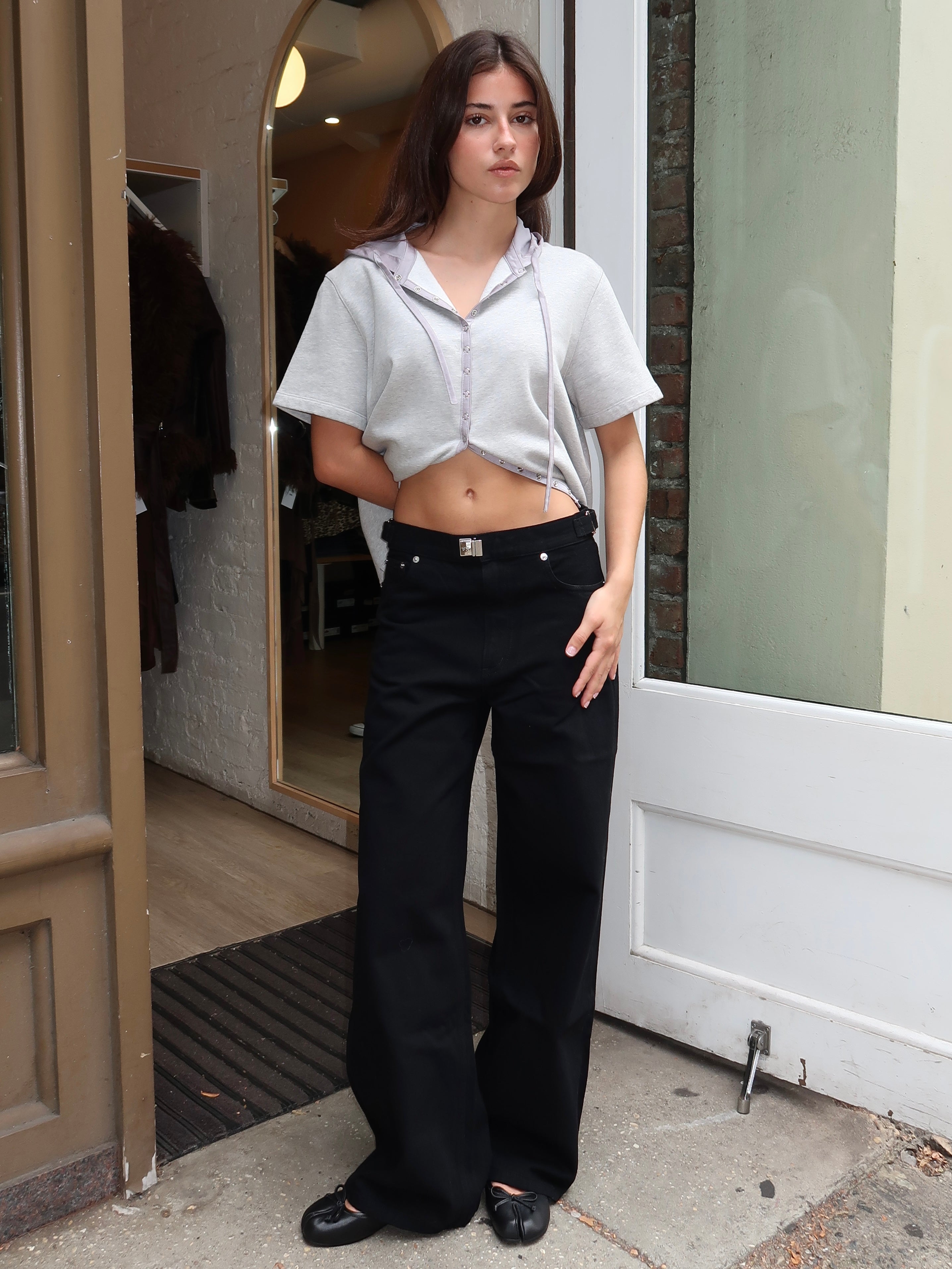 Buckle Jean in Black