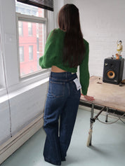 Lana High Rise Wide Leg Denim in Elevation