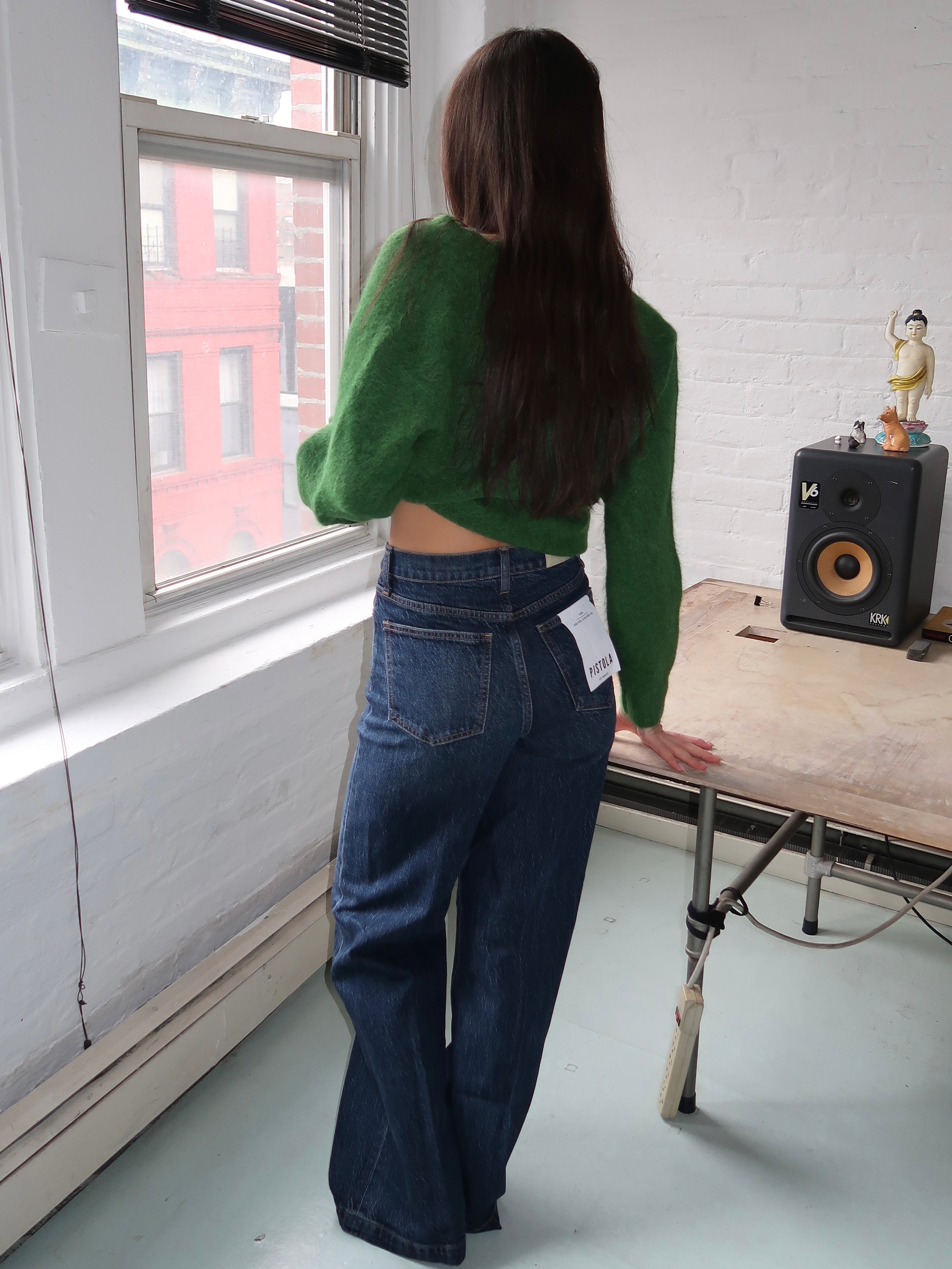 Lana High Rise Wide Leg Denim in Elevation