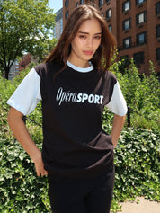 Cruz Unisex T-Shirt in Black/Ice Water