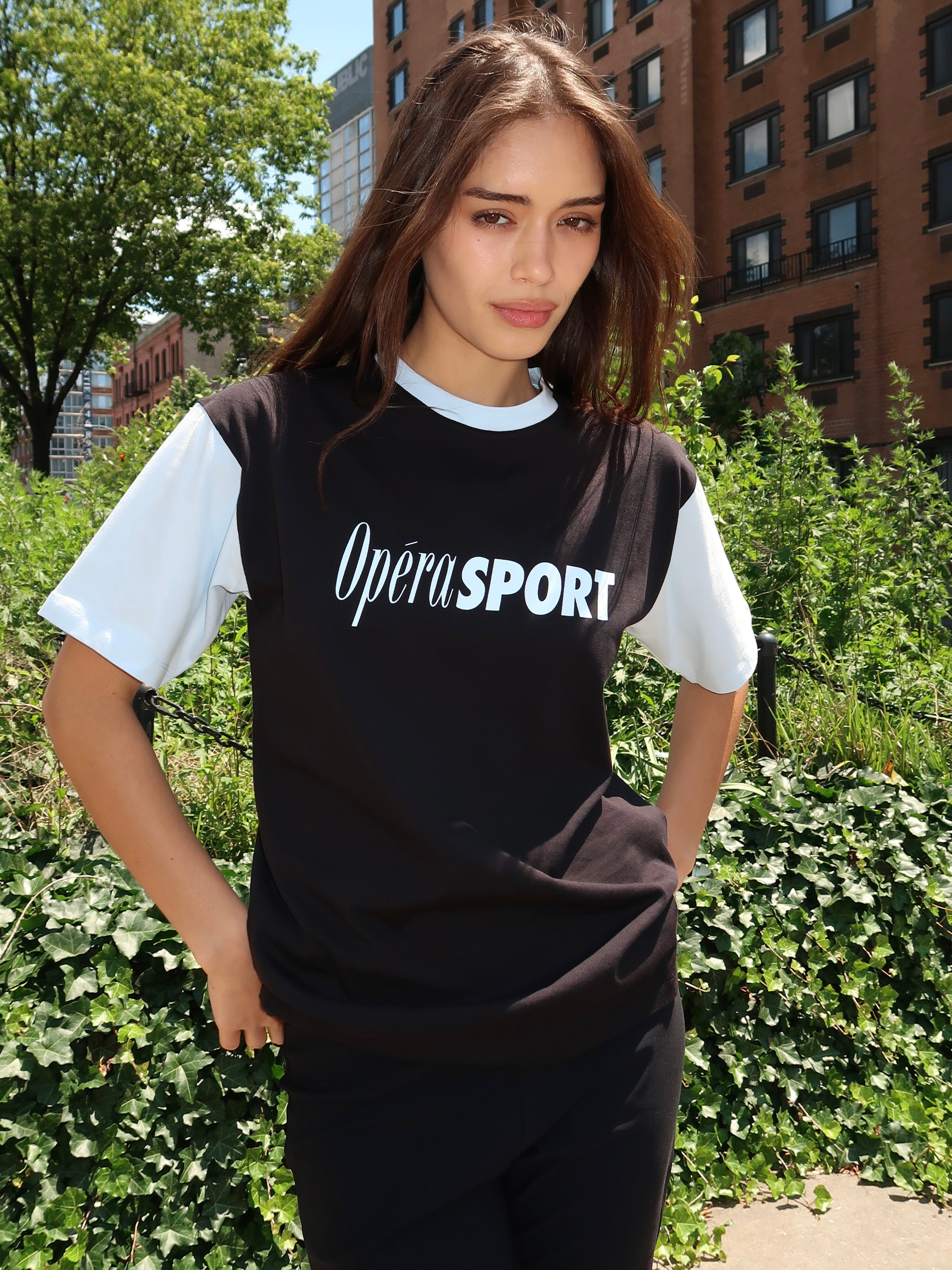 Cruz Unisex T-Shirt in Black/Ice Water