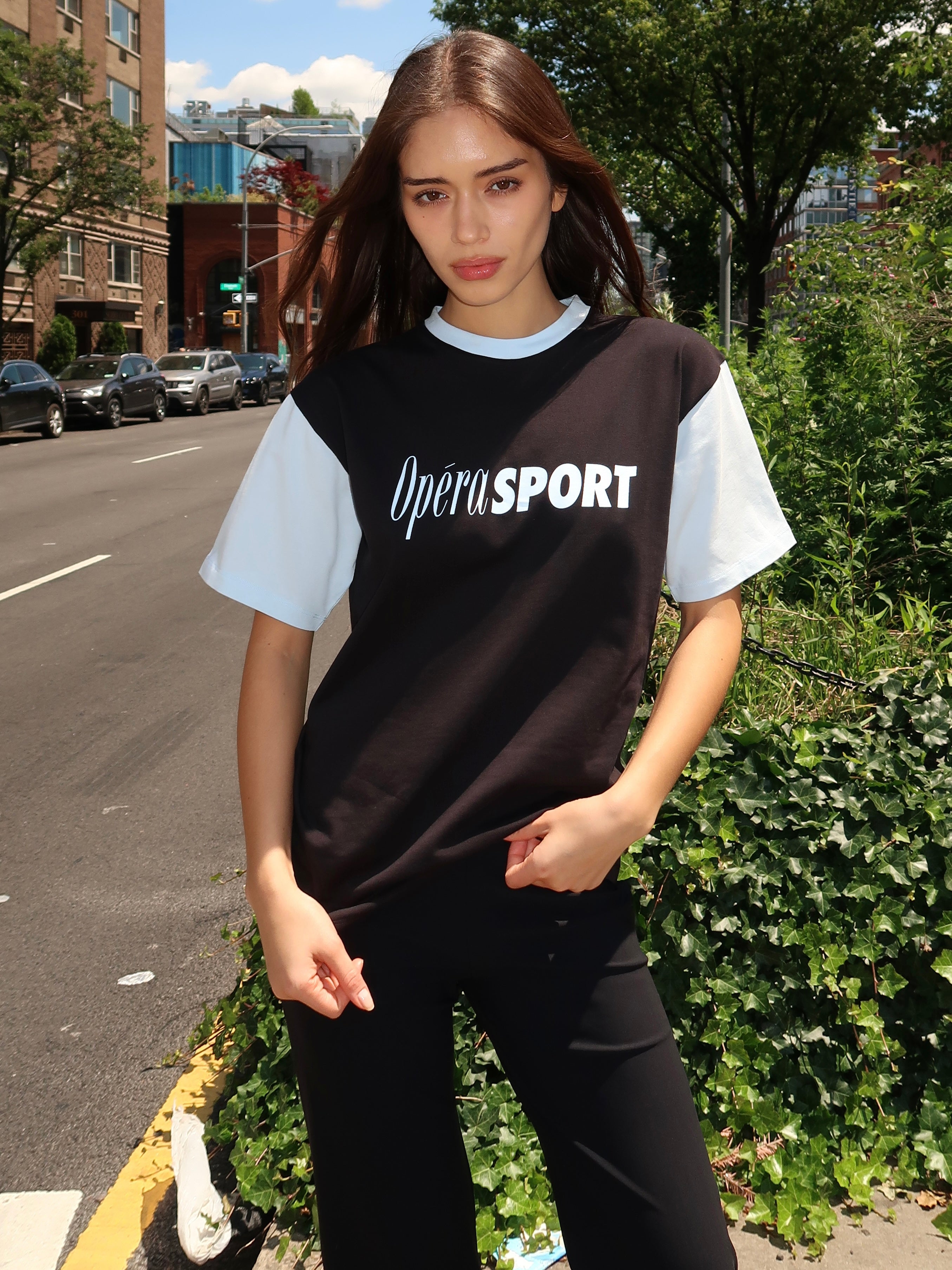 Cruz Unisex T-Shirt in Black/Ice Water