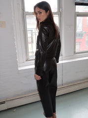 Eli High Rise Arched Leg in French Roast