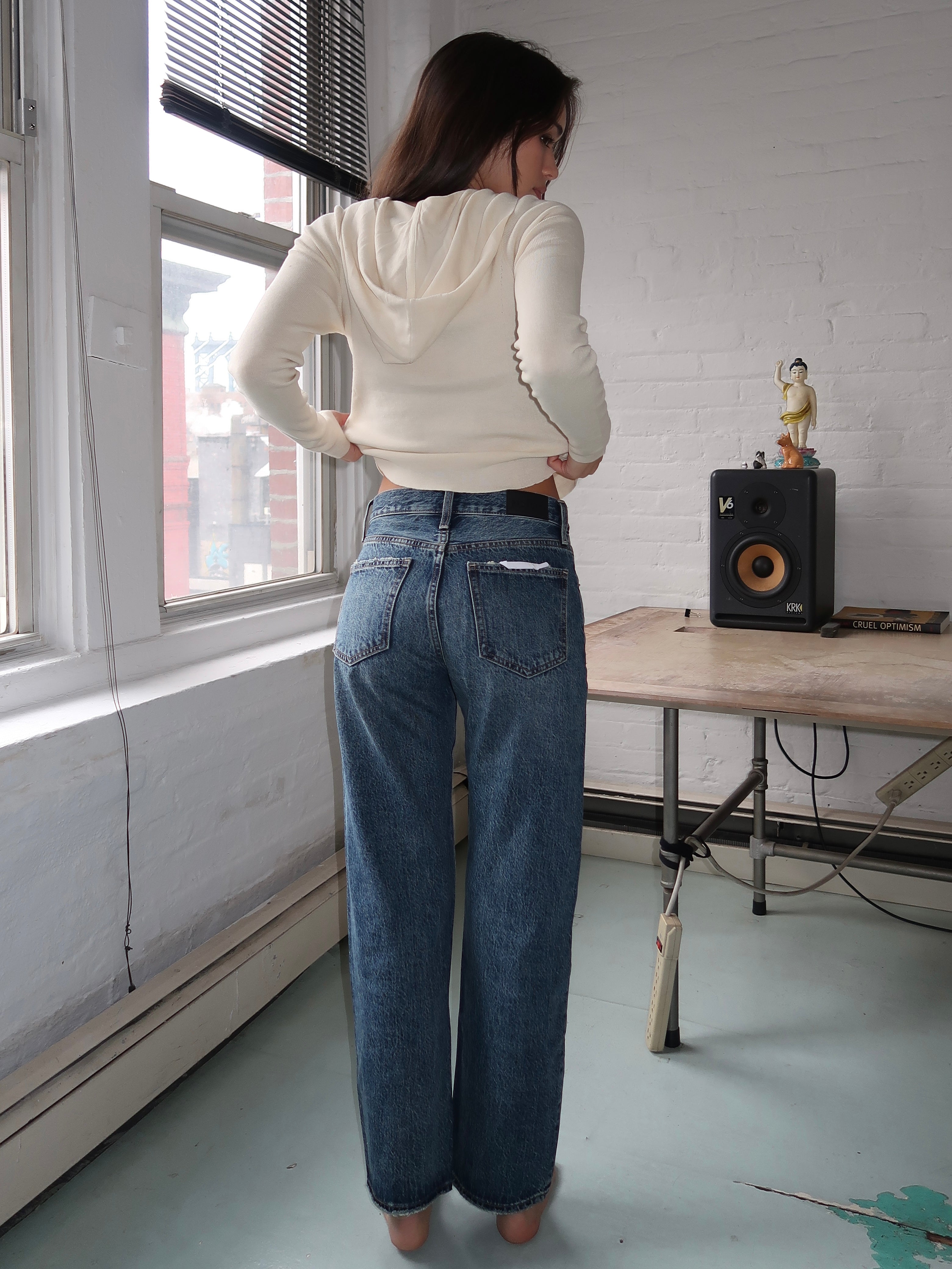 Lexi Mid Rise Bowed Straight in Artisan