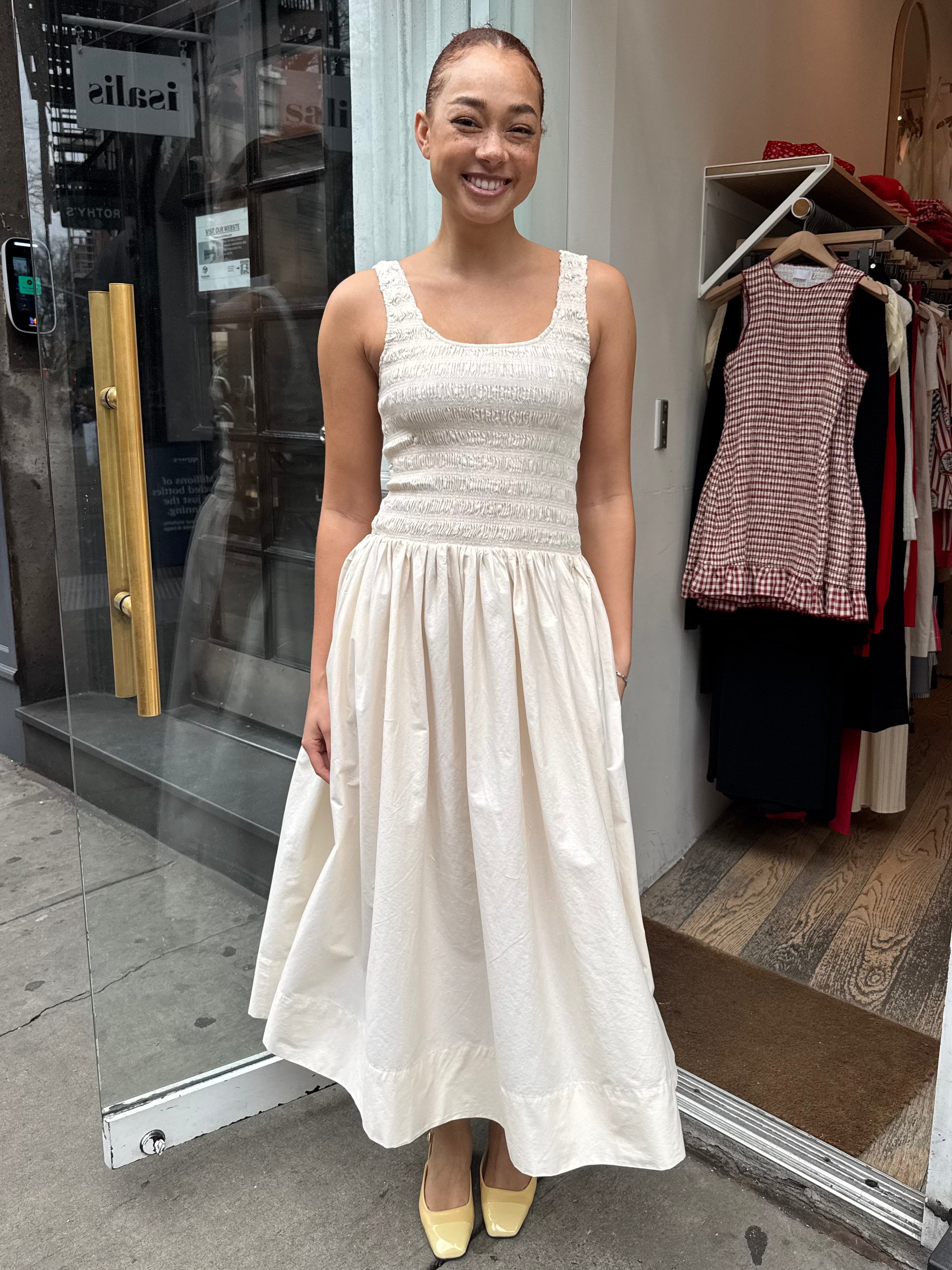 Alessia Dress in Shell