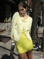 Pisces Button Down Cardigan in Butter
