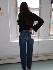 Cassie Super High Rise Straight in Cameo Vintage