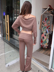 Delfina Pant in Sable