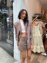 Load image into Gallery viewer, Pauline Blazer in Brown Purple

