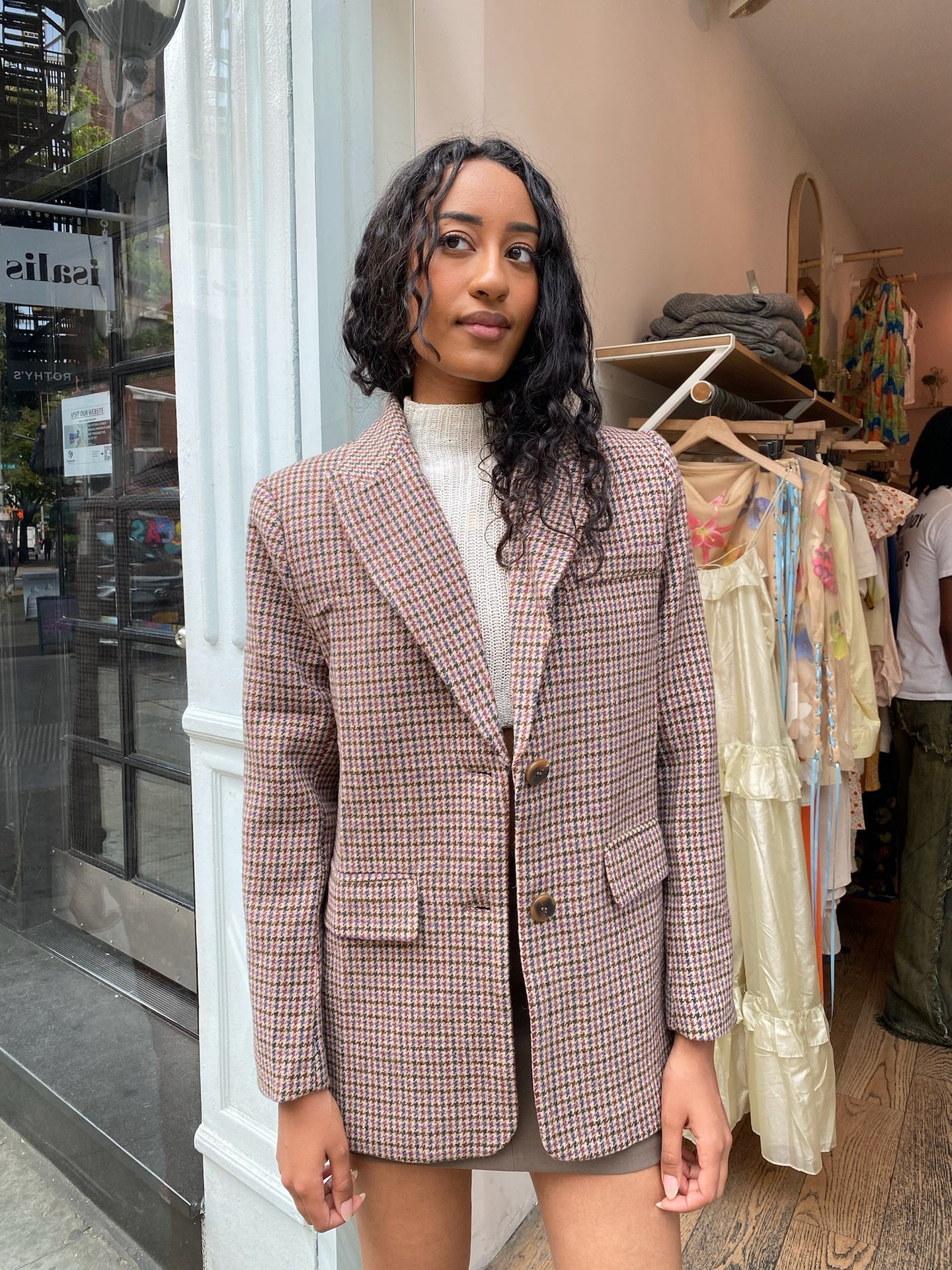 Pauline Blazer in Brown Purple