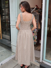Salt Midi Dress in Sand