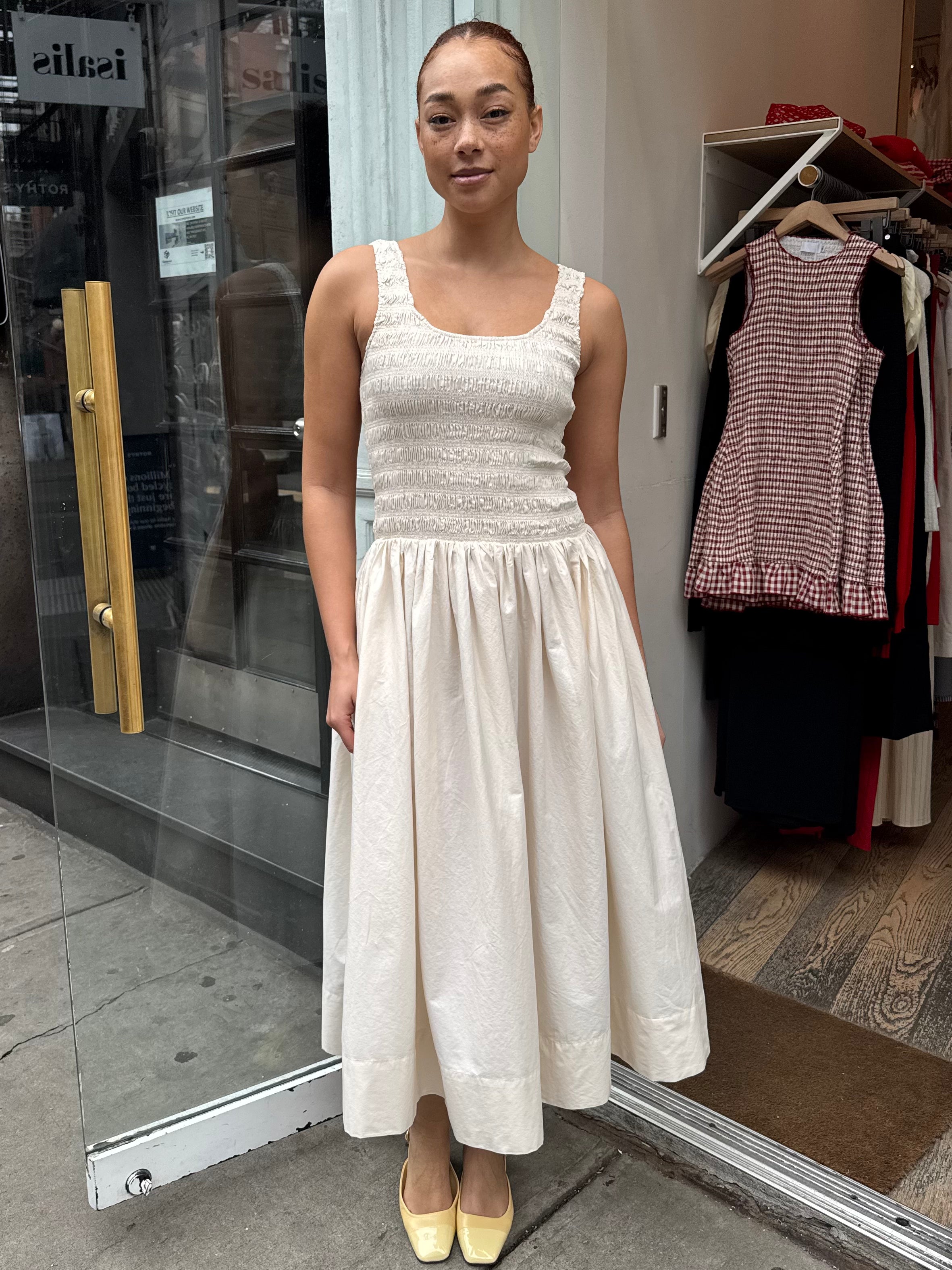 Alessia Dress in Shell