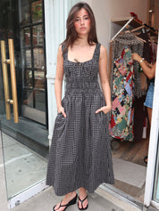 Salt Midi Dress in Black