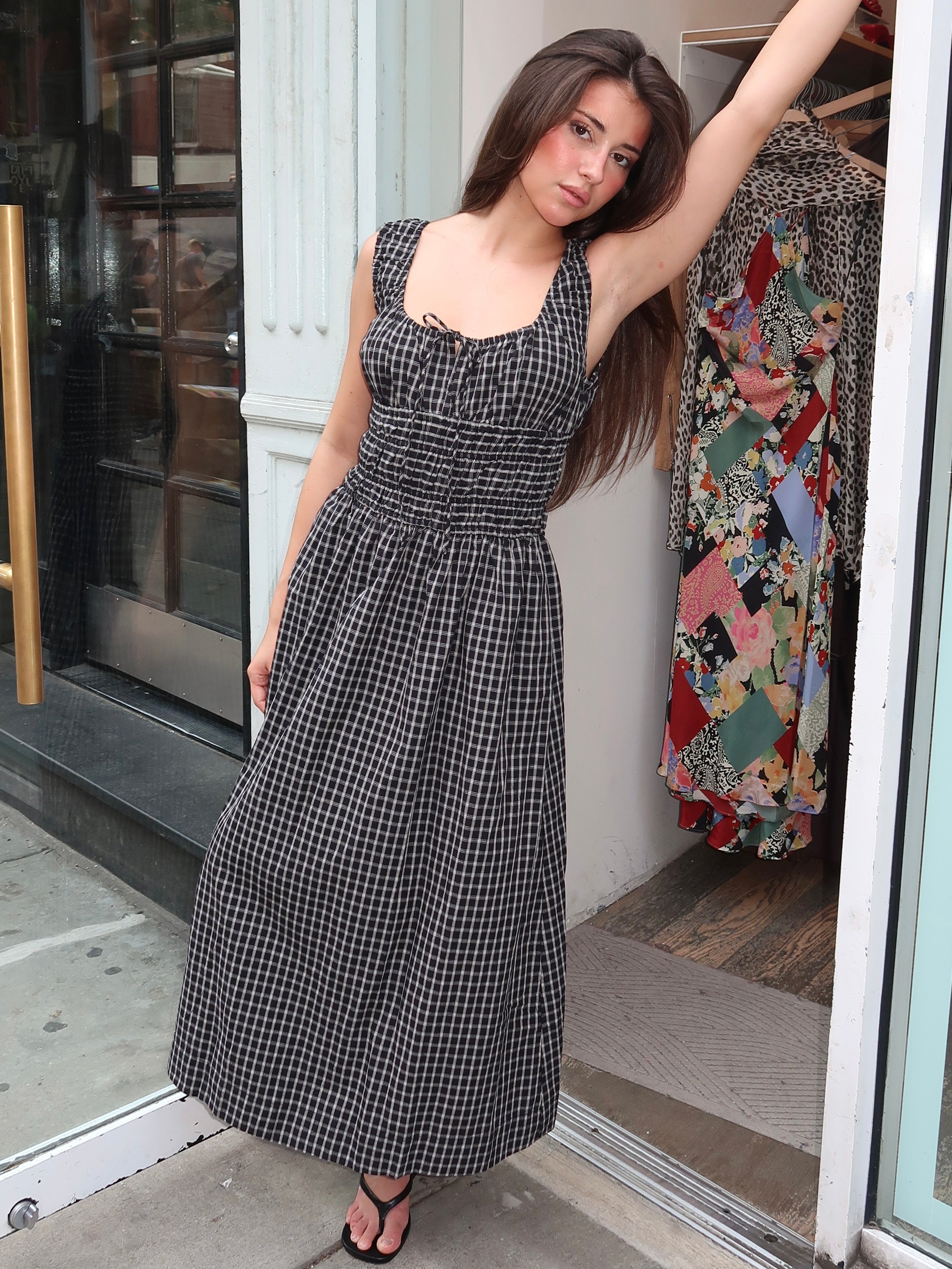 Salt Midi Dress in Black