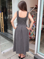 Salt Midi Dress in Black