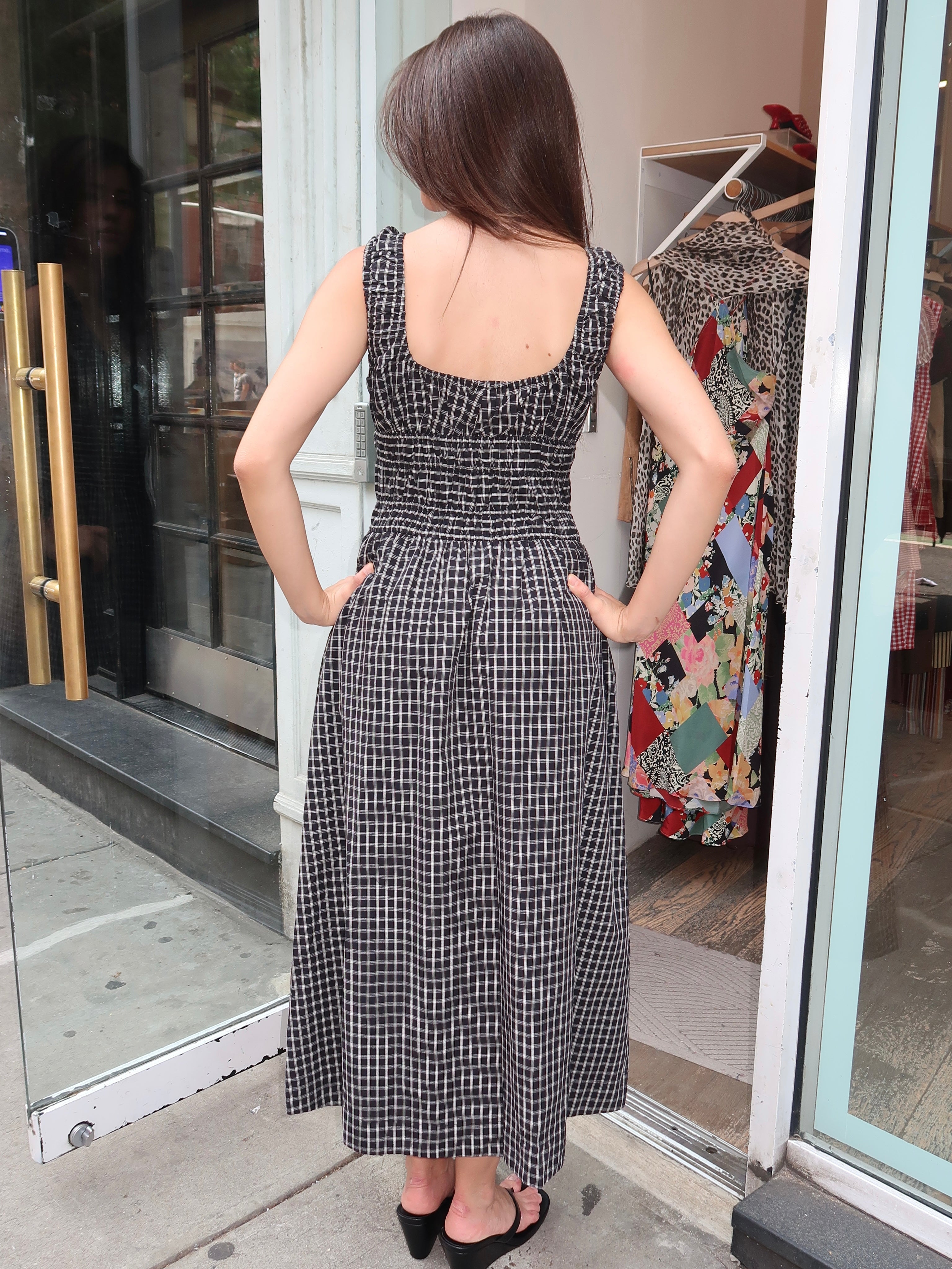Salt Midi Dress in Black
